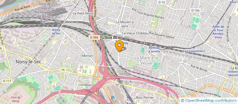 localisation de l'entreprise SCI MARCOM  BONDY