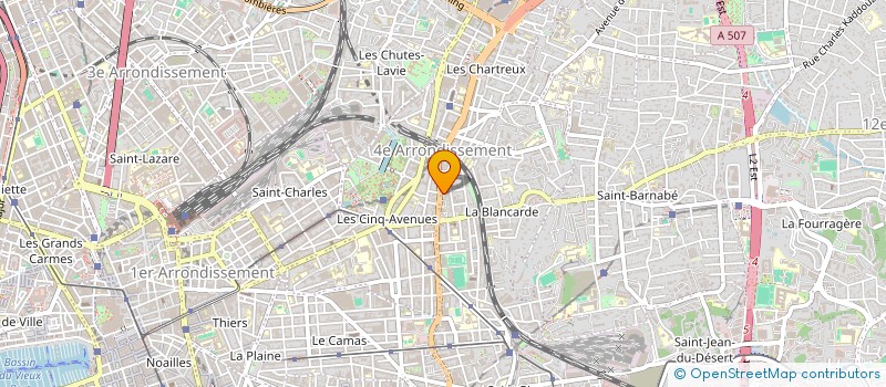 localisation de l'entreprise SCI MARCOS BAILLE à MARSEILLE