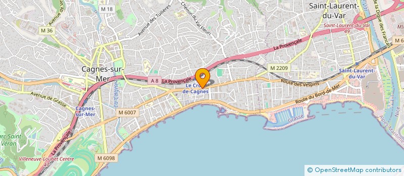 localisation de l'entreprise SCI MARCOTTE EMKA à CAGNES SUR MER