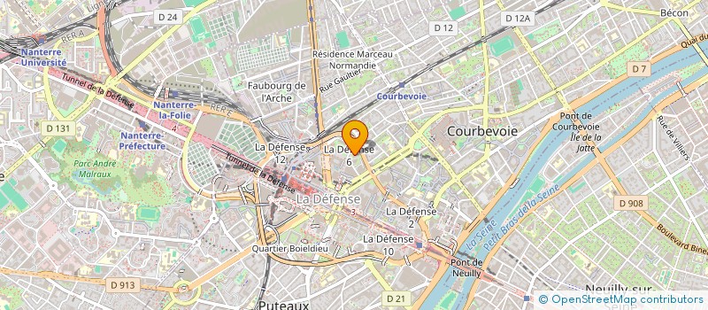 localisation de l'entreprise SCI MARCOUSSIS BELLEJAME à COURBEVOIE