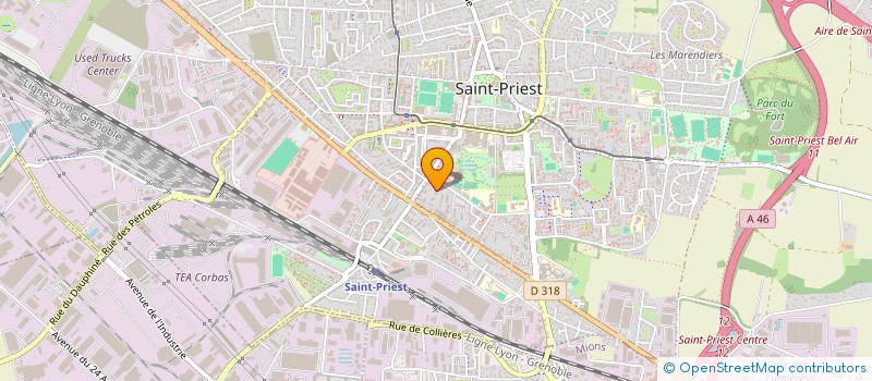 localisation de l'entreprise SCI MARCOUX  SAINT-PRIEST