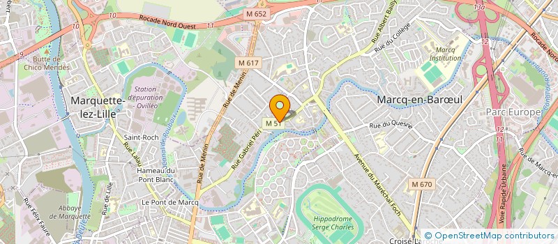 localisation de l'entreprise SCI MARCQ AUTO à MARCQ-EN-BARŒUL