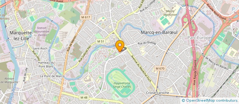 localisation de l'entreprise SCI MARCQ:FOCH à MARCQ-EN-BARŒUL