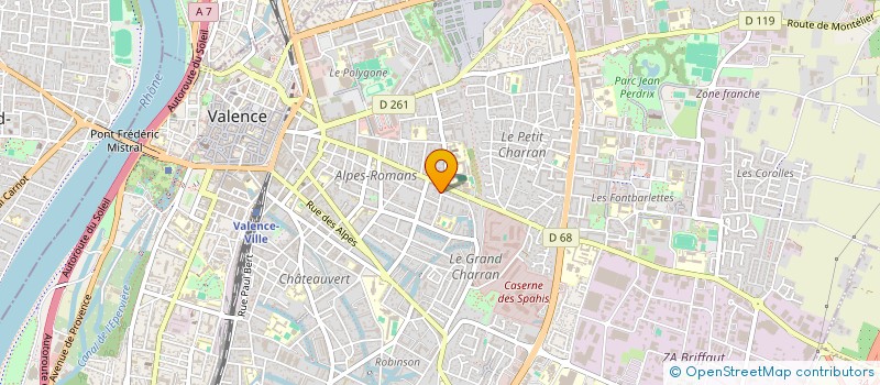 localisation de l'entreprise SCI MARCSAN  VALENCE
