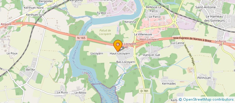 localisation de l'entreprise SCI MARCYH  HENNEBONT