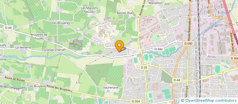 localisation de l'entreprise SCI MARCYV  GLEIZE