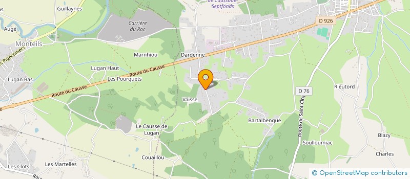 localisation de l'entreprise SCI MARDEL  SEPTFONDS