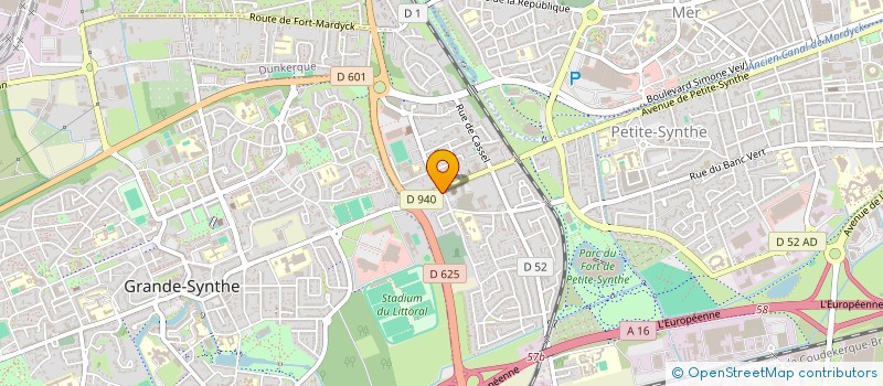 localisation de l'entreprise SCI  MARE à DUNKERQUE