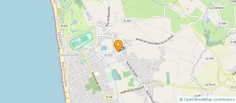 localisation de l'entreprise SCI MARE VALLEE à AGON-COUTAINVILLE