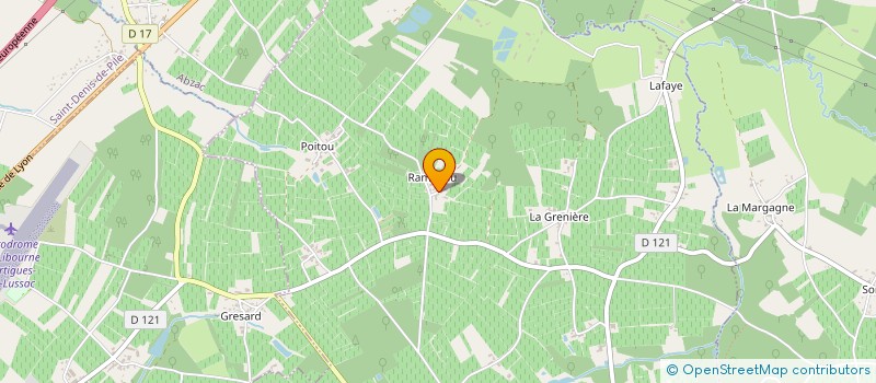 localisation de l'entreprise SCI MAREAU à LUSSAC