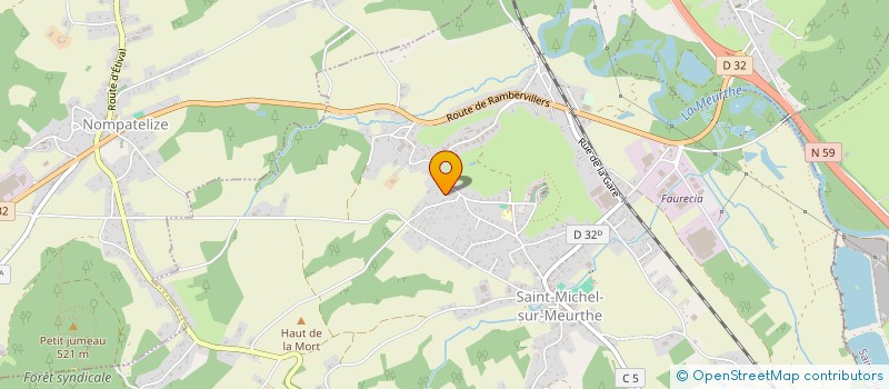 localisation de l'entreprise SCI MAREAUXBIS  SAINT-MICHEL-SUR-MEURTHE