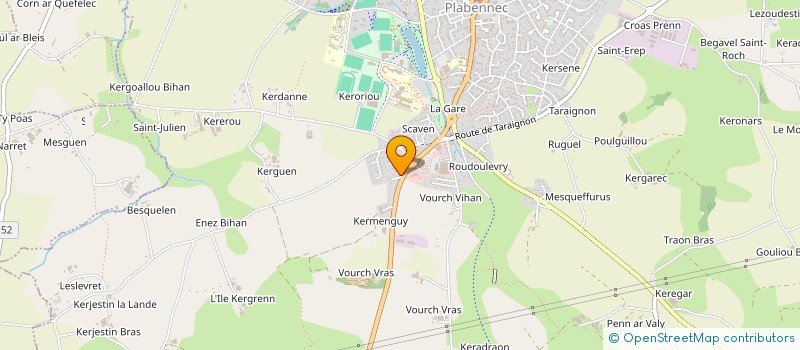 localisation de l'entreprise SCI MAREC  PLABENNEC