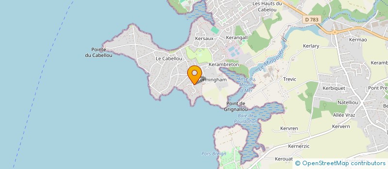 localisation de l'entreprise SCI MAREC ET ASSOCIES  CONCARNEAU