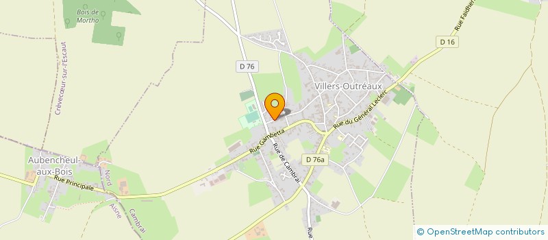 localisation de l'entreprise SCI MARECHAL  VILLERS-OUTREAUX