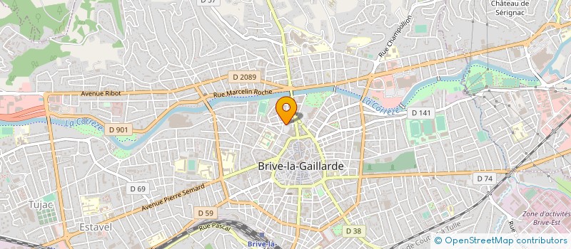 localisation de l'entreprise SCI MARECHAL BRUNE II  BRIVE-LA-GAILLARDE