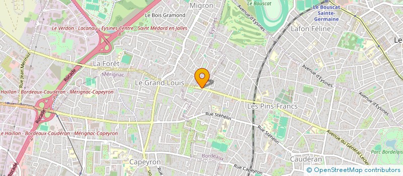 localisation de l'entreprise SCI MARECHAL DE LATTRE DE TASSIGNY  BORDEAUX