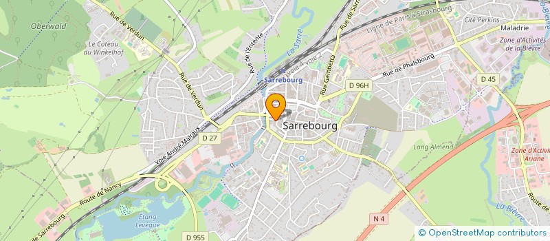 localisation de l'entreprise SCI MARECHAL INVESTISSEMENTS à SARREBOURG