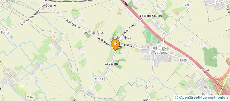 localisation de l'entreprise SCI MARECHAL JOFFRE 23  ENNETIERES-EN-WEPPES