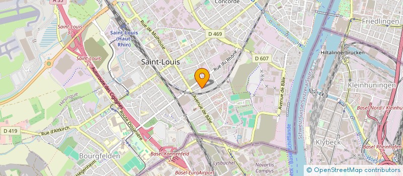 localisation de l'entreprise SCI MARECHAL LEFEBVRE  SAINT-LOUIS