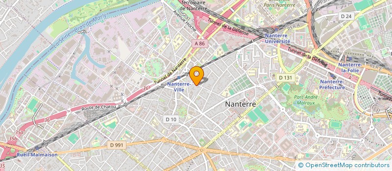 localisation de l'entreprise SCI MAREDAS à NANTERRE