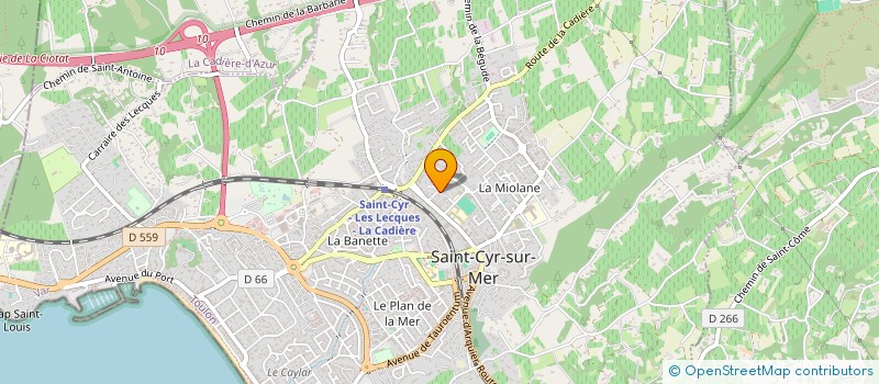localisation de l'entreprise SCI MAREDJO à SAINT-CYR-SUR-MER