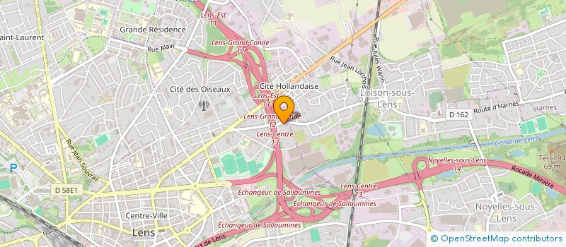 localisation de l'entreprise SCI MAREJU  LENS