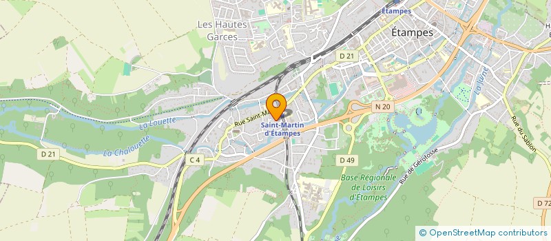 localisation de l'entreprise SCI MAREL  ETAMPES