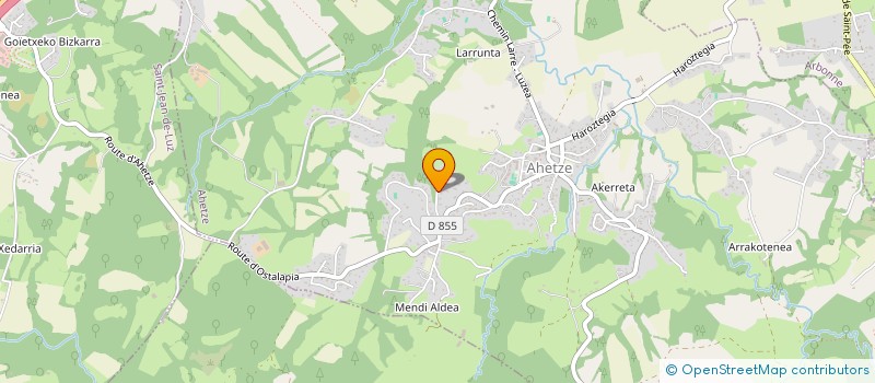 localisation de l'entreprise SCI MARELLE  AHETZE