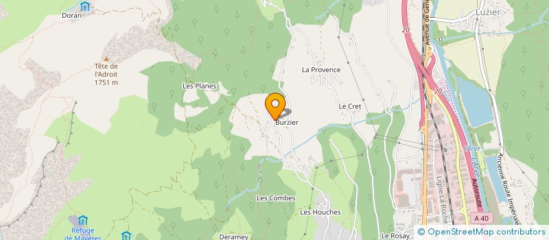 localisation de l'entreprise SCI MARENDAT MONT-BLANC à SALLANCHES