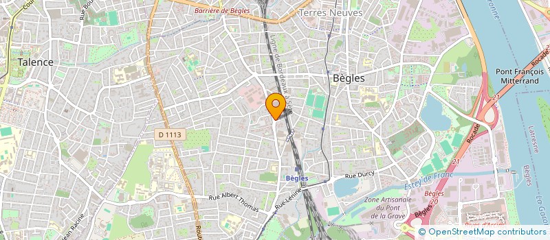localisation de l'entreprise SCI MARES EUROPA à BEGLES