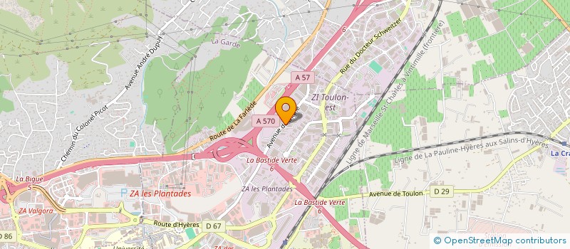 localisation de l'entreprise SCI MARESCHI-VIVANT à LA GARDE