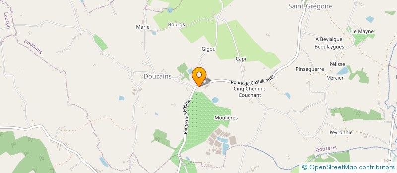 localisation de l'entreprise SCI MARESTER  DOUZAINS