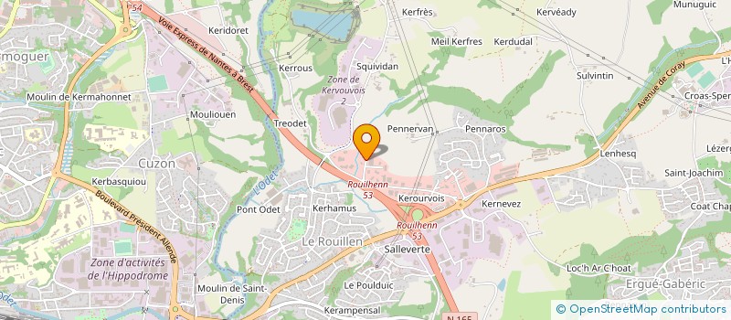 localisation de l'entreprise SCI MAREUG  ERGUE-GABERIC