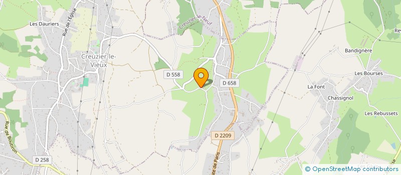 localisation de l'entreprise SCI MAREVA  CREUZIER-LE-VIEUX