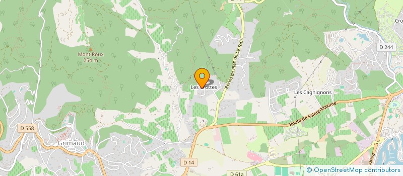 localisation de l'entreprise SCI MAREVA à GRIMAUD