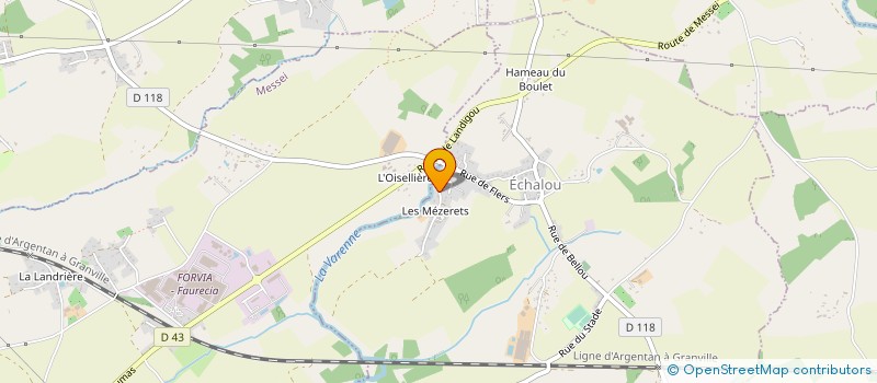 localisation de l'entreprise SCI MAREVA à ECHALOU