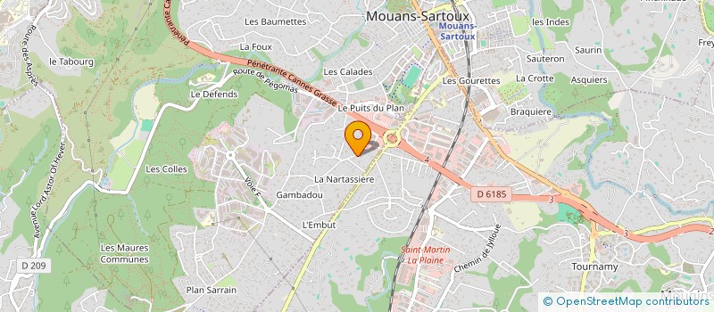 localisation de l'entreprise SCI MAREVA  MOUANS-SARTOUX