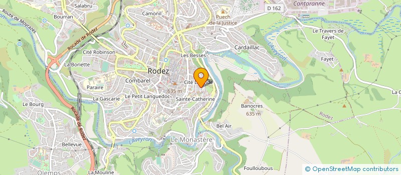 localisation de l'entreprise SCI MAREVAL  RODEZ