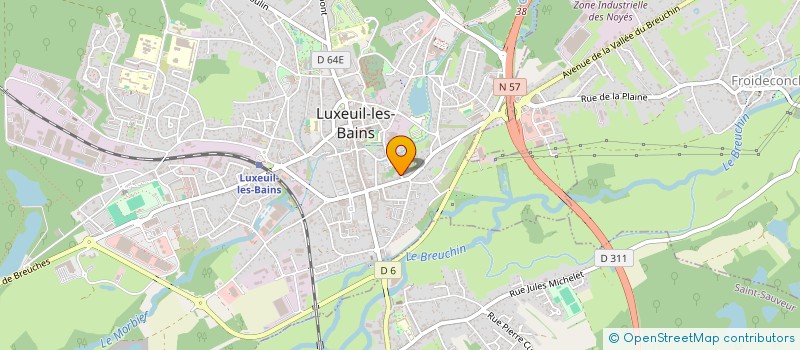 localisation de l'entreprise SCI MAREVE à LUXEUIL-LES-BAINS