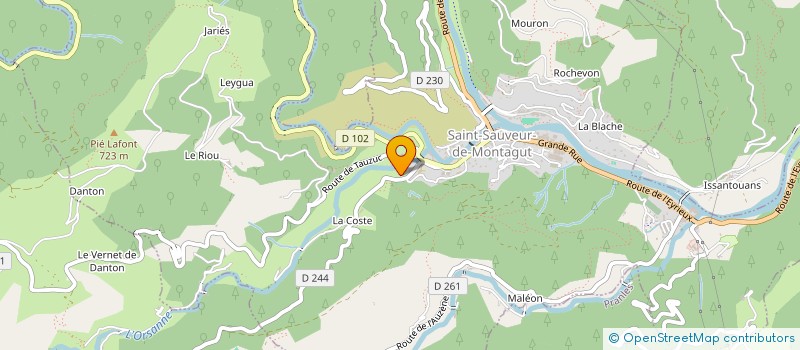 localisation de l'entreprise SCI MAREWAUJO  MARCOLS-LES-EAUX