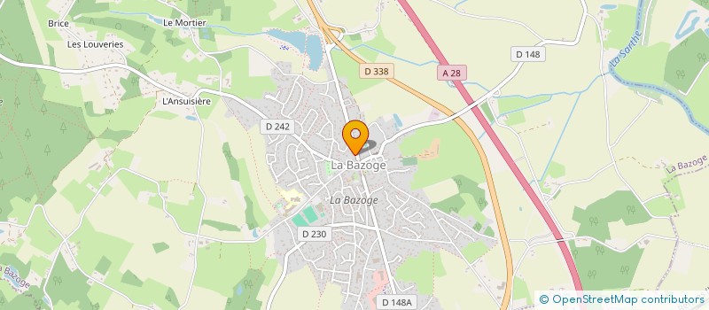 localisation de l'entreprise SCI MARF72  LA BAZOGE