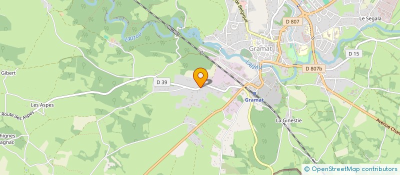 localisation de l'entreprise SCI MARFAN  GRAMAT