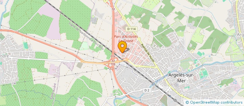 localisation de l'entreprise SCI MARFIL  ARGELES-SUR-MER