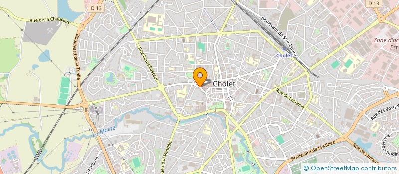 localisation de l'entreprise SCI MARGA  CHOLET