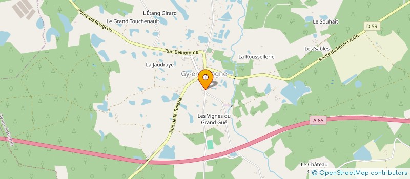 localisation de l'entreprise SCI MARGAL  GY-EN-SOLOGNE