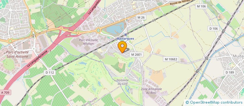 localisation de l'entreprise SCI MARGAL  BAILLARGUES