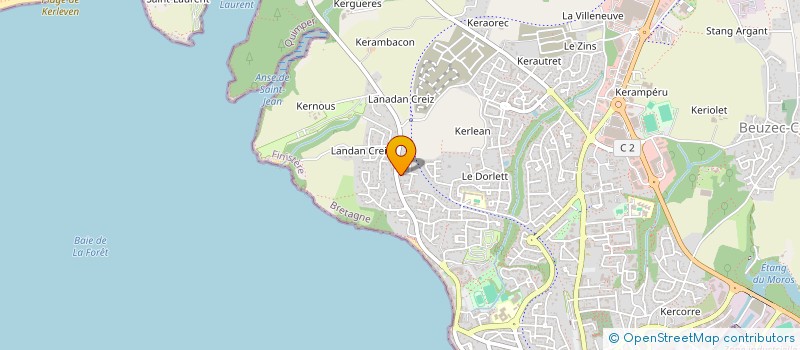 localisation de l'entreprise SCI MARGAMANDE  CONCARNEAU