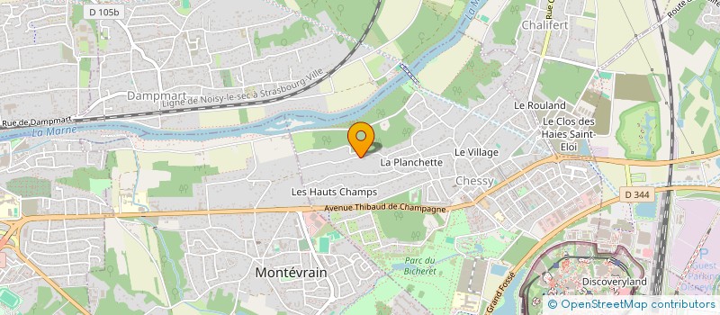 localisation de l'entreprise SCI MARGANT  CHESSY