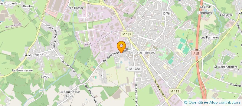 localisation de l'entreprise SCI MARGAT  LES SORINIERES