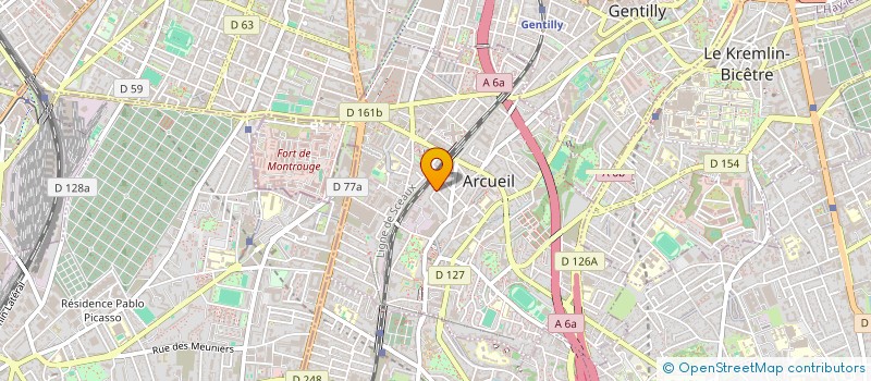 localisation de l'entreprise SCI MARGATE PERRET  ARCUEIL